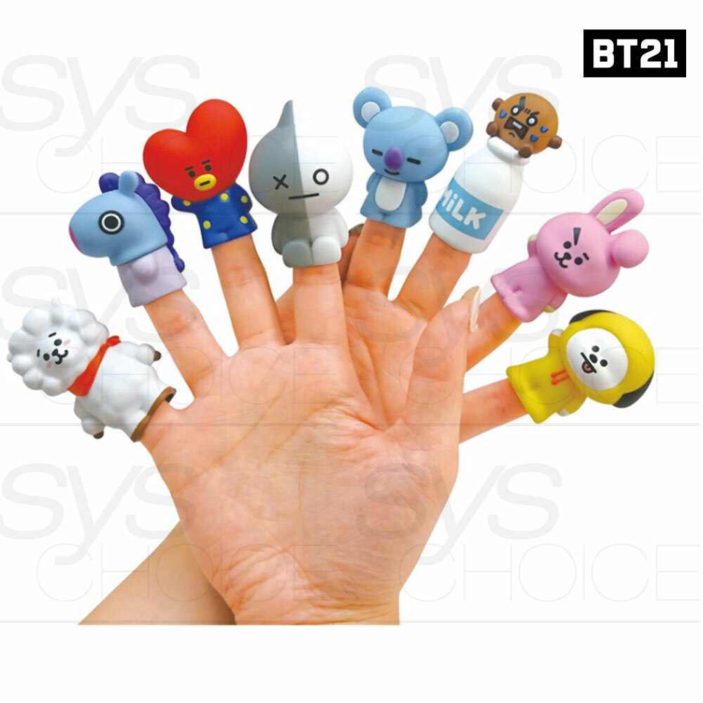 BTS BT21 Official Authentic Goods Mascot Figure Puppet 8SET
