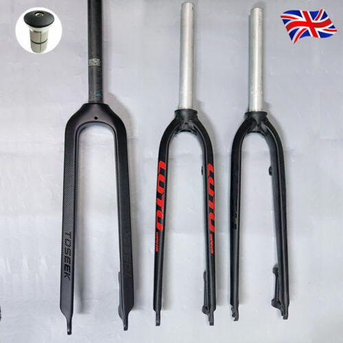 Ultralight Mountain Bicycle Rigid Fork 3K Full Carbon Fiber MTB Bike Disc Brake Front Fork 1