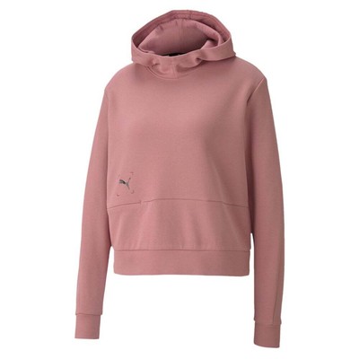 

Puma NuTility Pullover Hoodie Женская розовая повседневная спортивная верхняя одежда 58525716, Розовый, Puma NuTility Pullover Hoodie