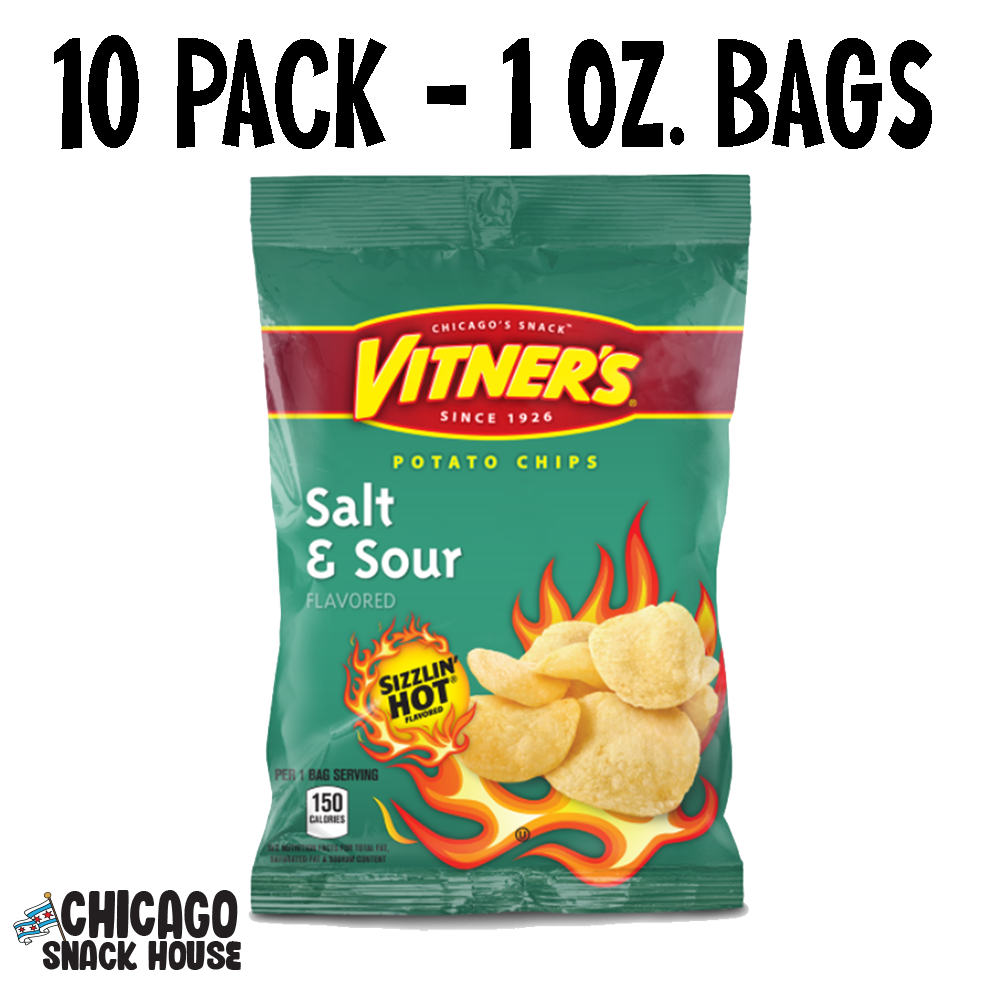 Vitner's Sizzlin' Hot Salt and Sour - 10 Pack 1 oz. Bags - C