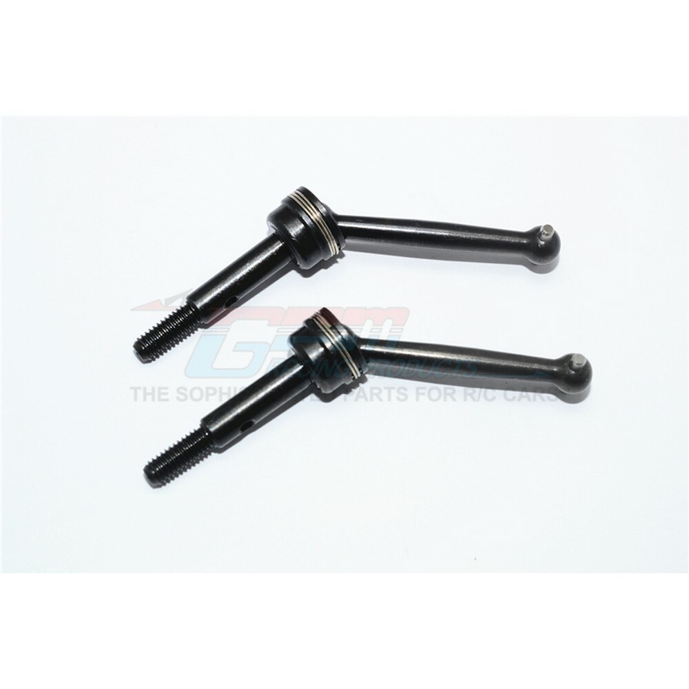 For Traxxas 4-Tec 2.0/3.0-#45 HARDEN STEEL FRONT CVD - 2PC SET - BLACK