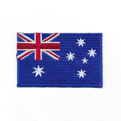 60 x 35 mm Australien Canberra Melbourne Flag Patches Aufnäher Aufbügler 0967 B