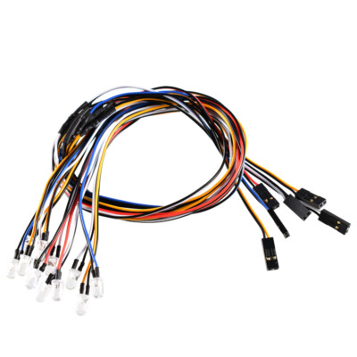 DUMBORC DC LED Set 12 LED RC Lighting System Smart Simulation Lights for RC Car