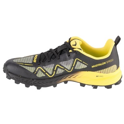 Pre-owned Inov-8 Shoes Running Men  Mudtalon Speed 001146bkywp001 Yellow-black In Multicolor