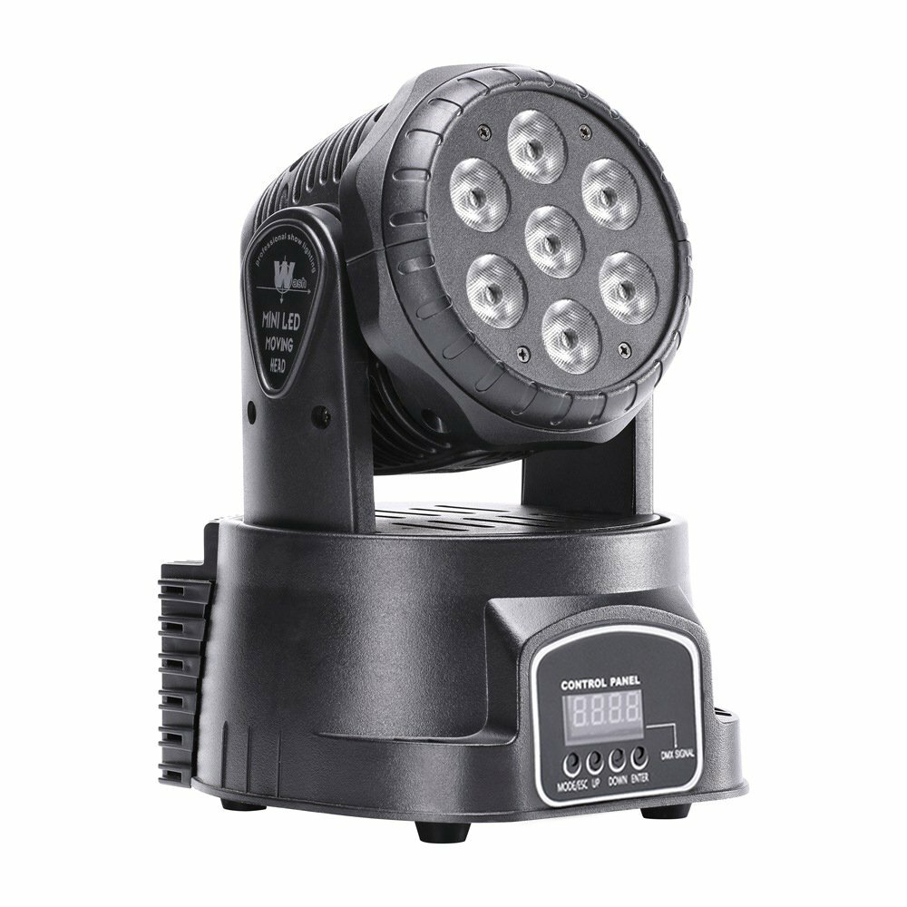 U`King Stage Lighting Moving Head Light 7 LEDsx10 W 4 Color RGBW with DMX...