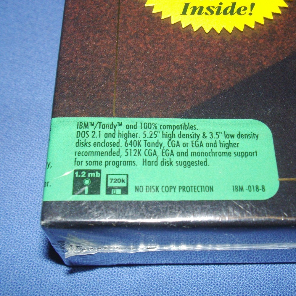 IBM TANDY SEALED DVORAK'S TOP 30 5.25