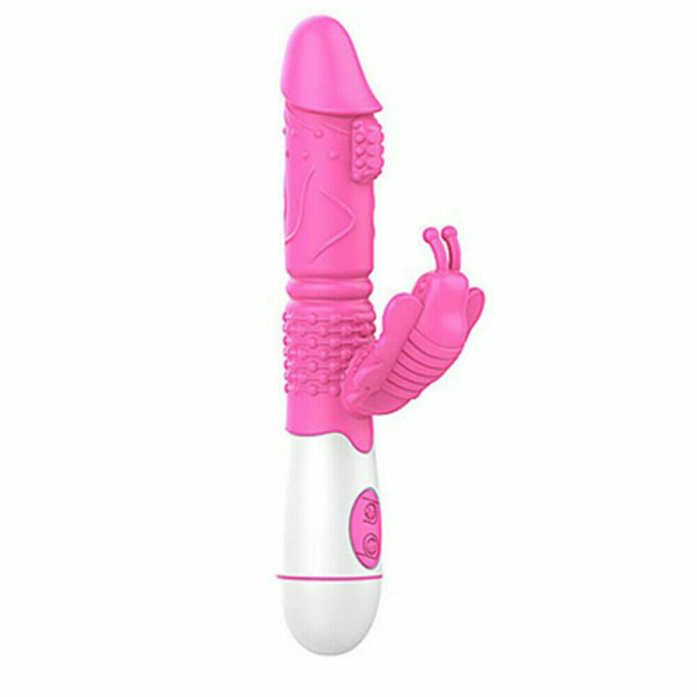 30 Speeds Ribbed Rabbit Vibrator Sex Toys for Women Dildo G-Spot Massager - Picture 4 of 8