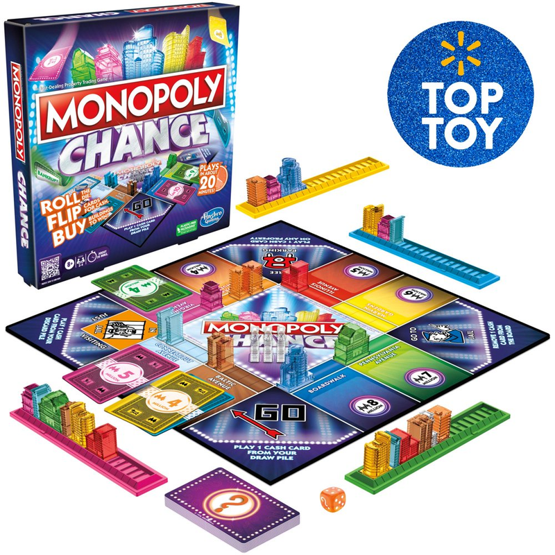 Chance Board Game, Fast-Paced  Game, 20 Min. Average, Ages 8+
