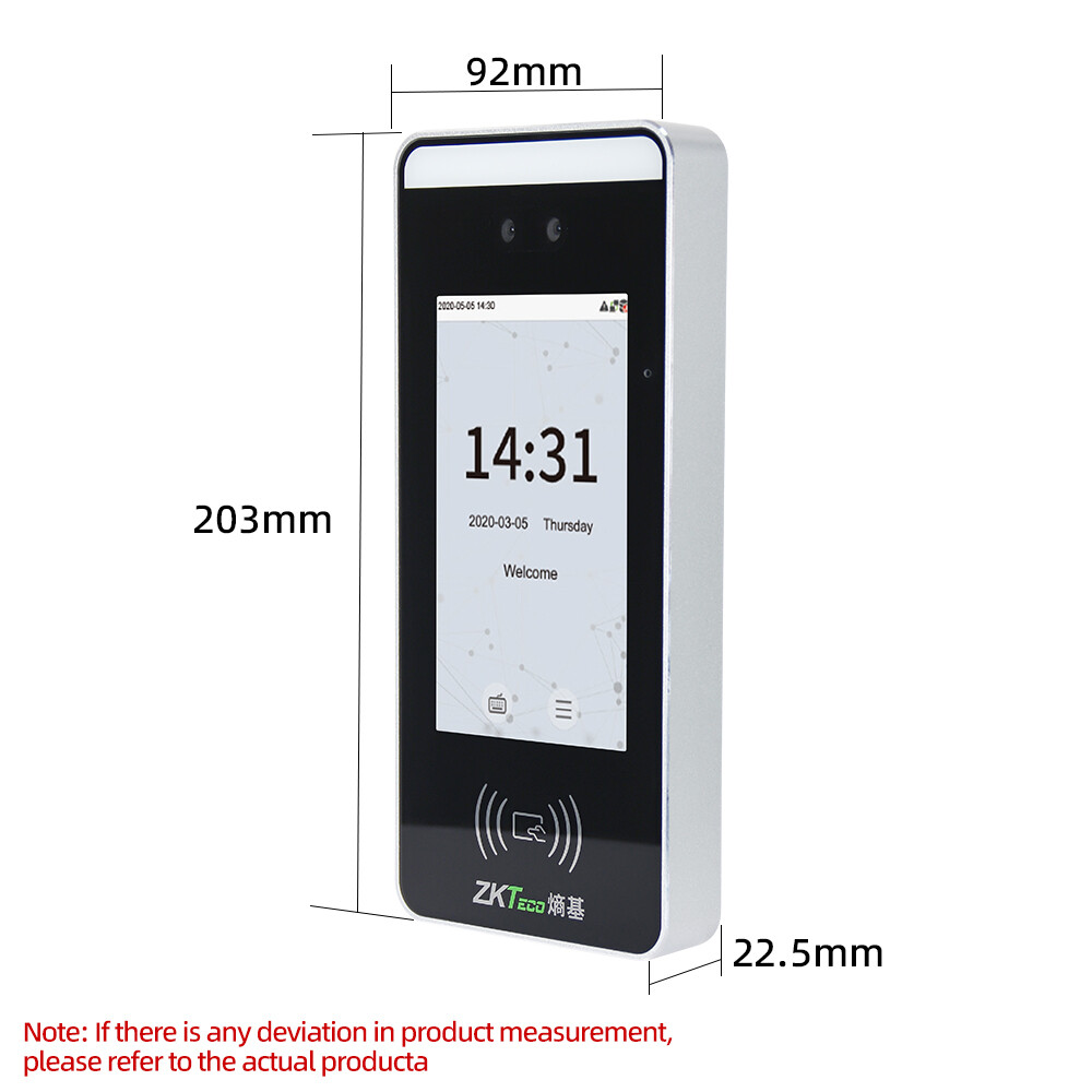 ZKTeco xFace60 TCP/IP Biometric Face Recognition Scanner Access Control Terminal