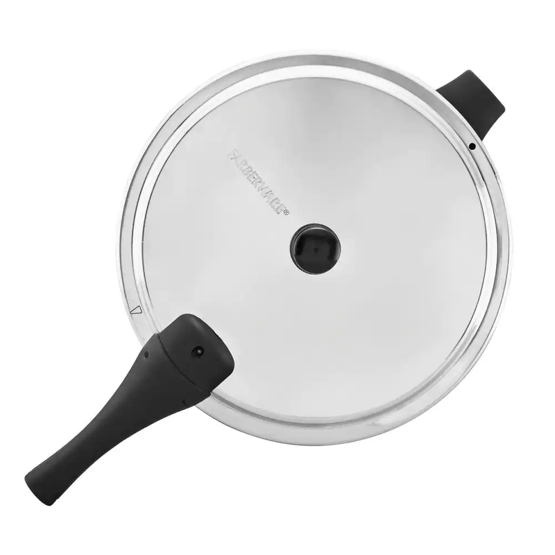 Aluminum Stovetop Pressure Cooker 8-Qt. Silver Aluminum Induction with Wire Triv
