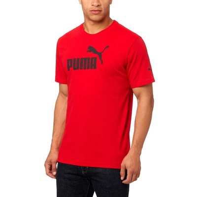 

Футболка с коротким рукавом и логотипом Puma Classics, мужские повседневные топы размера  83711, Красный, Puma Classics Logo Crew Neck Short Sleeve T-Shirt