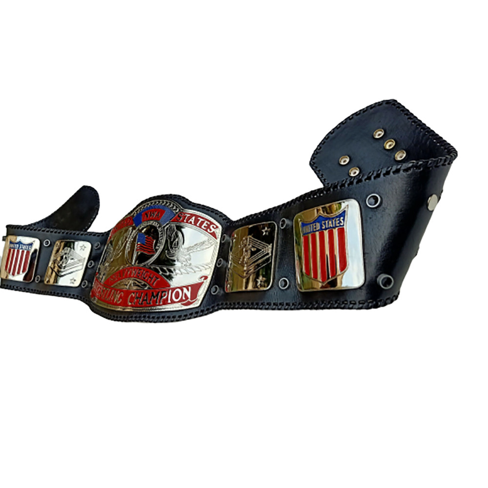 NWA United States Heavyweight US Wrestling Championship Title Belt zinc 4mm/2mm - Picture 3 of 5