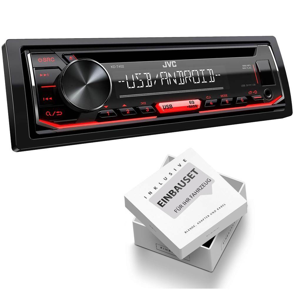 JVC Radio Set für Volkswagen VW Scirocco III schwarz inkl Canbus