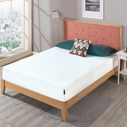ZINUS 10 Inch Green Tea Cooling Gel Memory Foam Mattress / Full, White