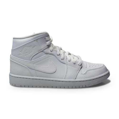

Мужские кроссовки Nike Air Jordan 1 Mid Triple White - 554724 130 - тройной белый