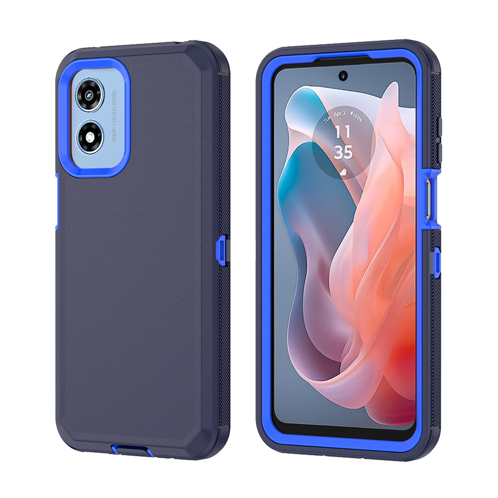 For Motorola Moto G Play (2024) 5G Case Cover  Hybrid Non-Slip+Screen Protector