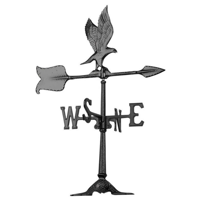 Whitehall Products Eagle Accent Weathervane, 24-Inch, Black