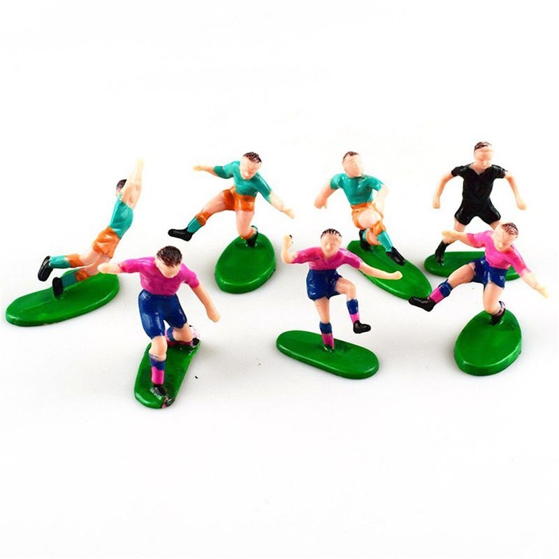 Players Set of 9 Soccer Toppers Football Toppers Cupcakes for Birthday Cake
