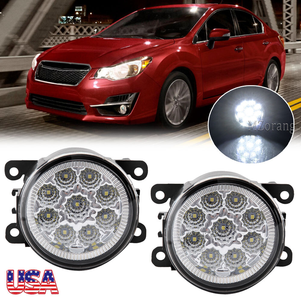 For Subaru Impreza 2012-18 Forester XV WRX BRZ Clear Lens Bumper Fog Light Lamps