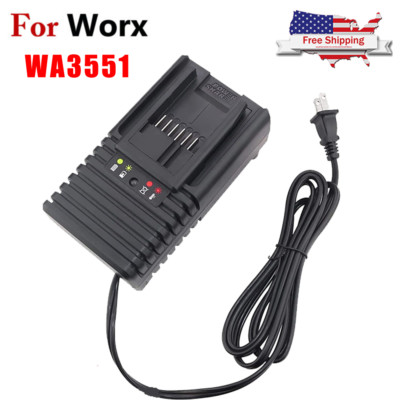 1-4X 20V For Worx WA3551 WA3553 WA3551.1 WX386 WA3553.2 5.5AH Battery / Charger