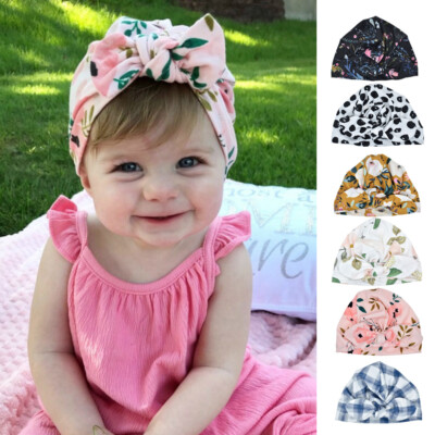 newborn baby girl turban hat
