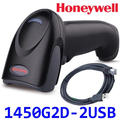 HONEYWELL 1450G2D-2USB-1 Handheld BarCode Scanner USB QR Code Reader with Stand