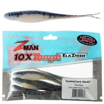 Zman 5 Jerk Shadz 5pk The Deal Z-Man Fishing Products Sjs5-320pk5