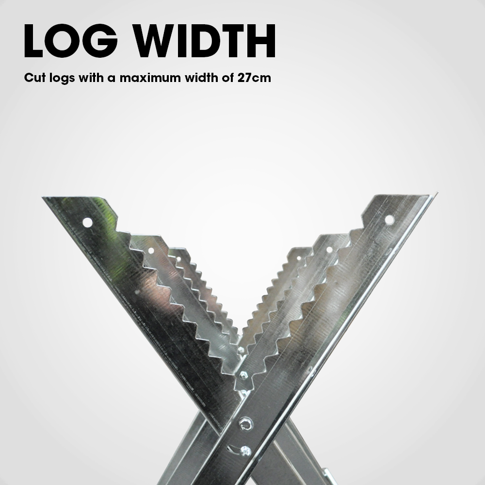 Saw Horse Log Holder Heavy Duty Chainsaw Metal RocwooD Sawing Serrated