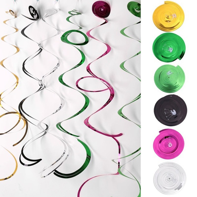 Birthday Decoration Swirl Banner Ceiling Hanging Party Supplies
