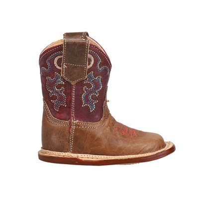 Roper Cowbaby Square Toe Cowboy Infant Girls Коричневые повседневные ботинки 09-016-7912-138