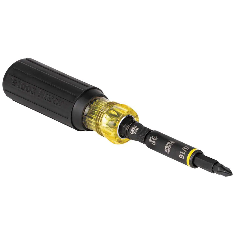 Klein Tools 32500HD 11-in-1 Multi-Bit Screwdriver/Nut Driver, Impact-Rated