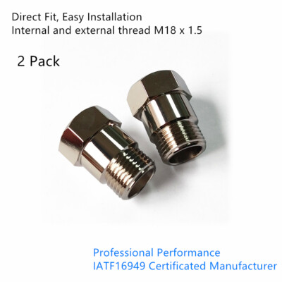 2* Straight O2 Oxygen Sensor Extension Spacer 45mm extender Adapter M18X1.5 CEL
