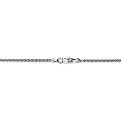 Pre-owned Superdealsforeverything Real 14kt White Gold 20 Inch 1.75mm Parisian Wheat With Lobster Clasp Chain