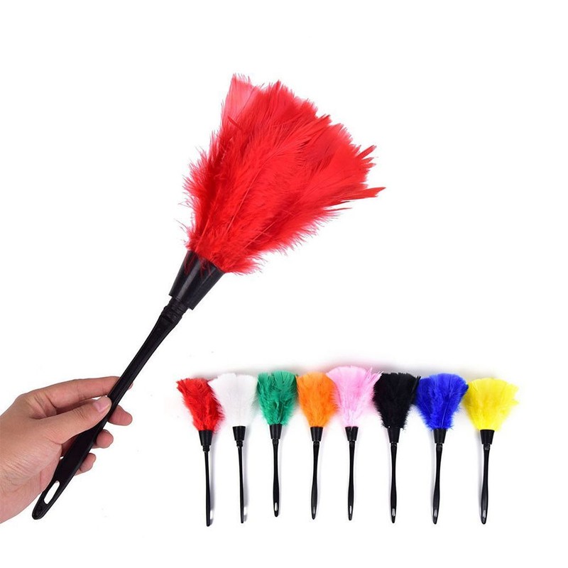 Portable Anti-static Cleaner Plastic Handle Turkey Feather D