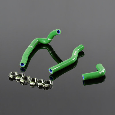 Fit For 2000-2009 Kawasaki KX65 KX 65 Silicone Radiator Hose Kit Green
