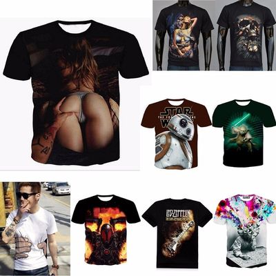 【MODERNIF】Hotel Printing Short Sleeve T-Shirt Electronic Chip 3D Printed T-shirt Cool Circuit Board