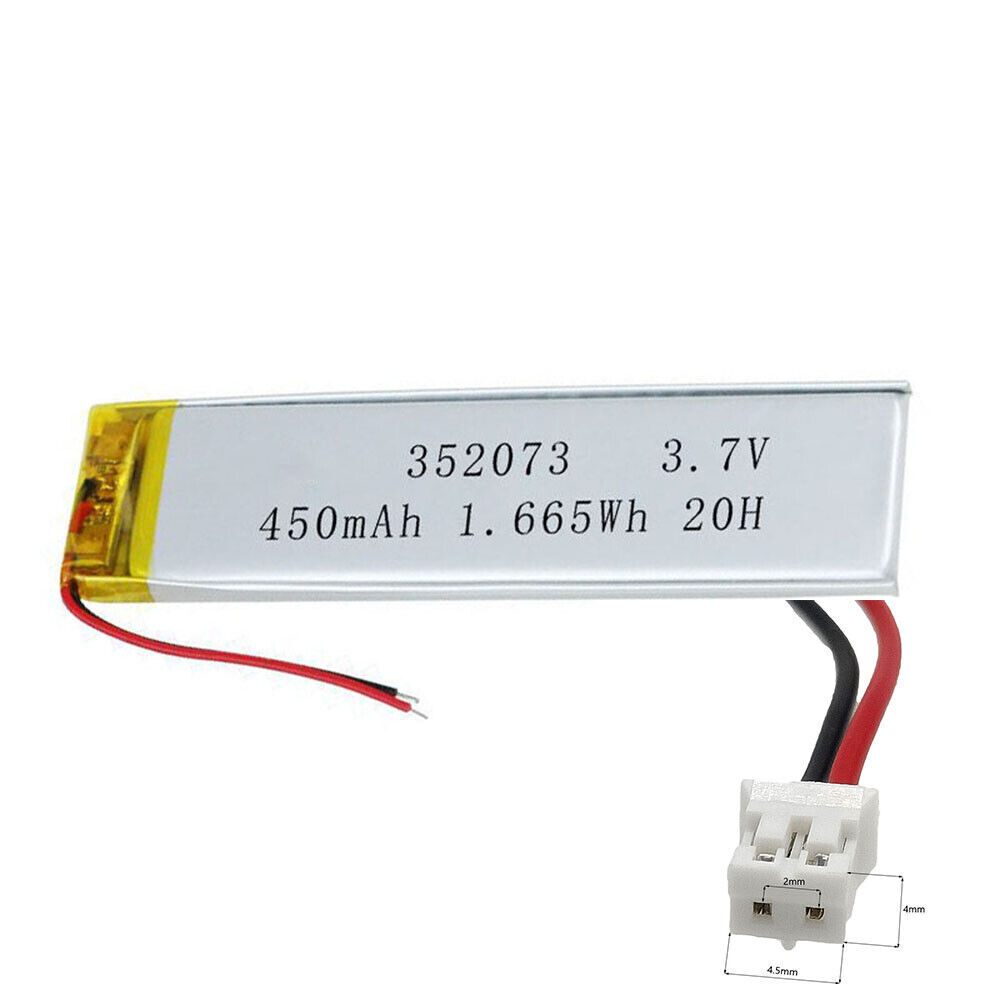 Rechargeable 3.7V 450Mah 352073  Polymer Ion Battery For
