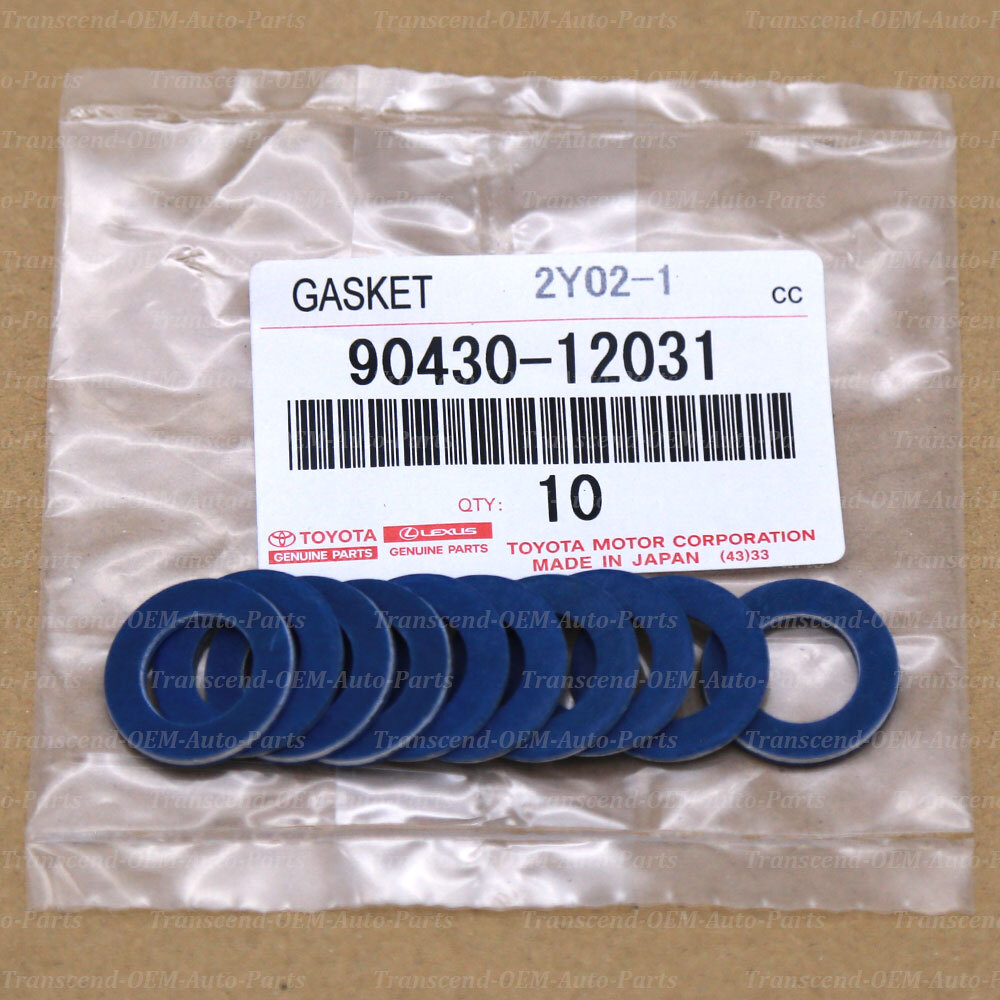 90430-12031 x10 GENUINE OEM OIL FILTER DRAIN PLUG WASHER GASKET - TOYOTA LEXUS