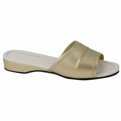 

Женские повседневные тапочки Daniel Green Dormie Slip On Gold 52377-710, Золотой, Daniel Green Dormie Slip On