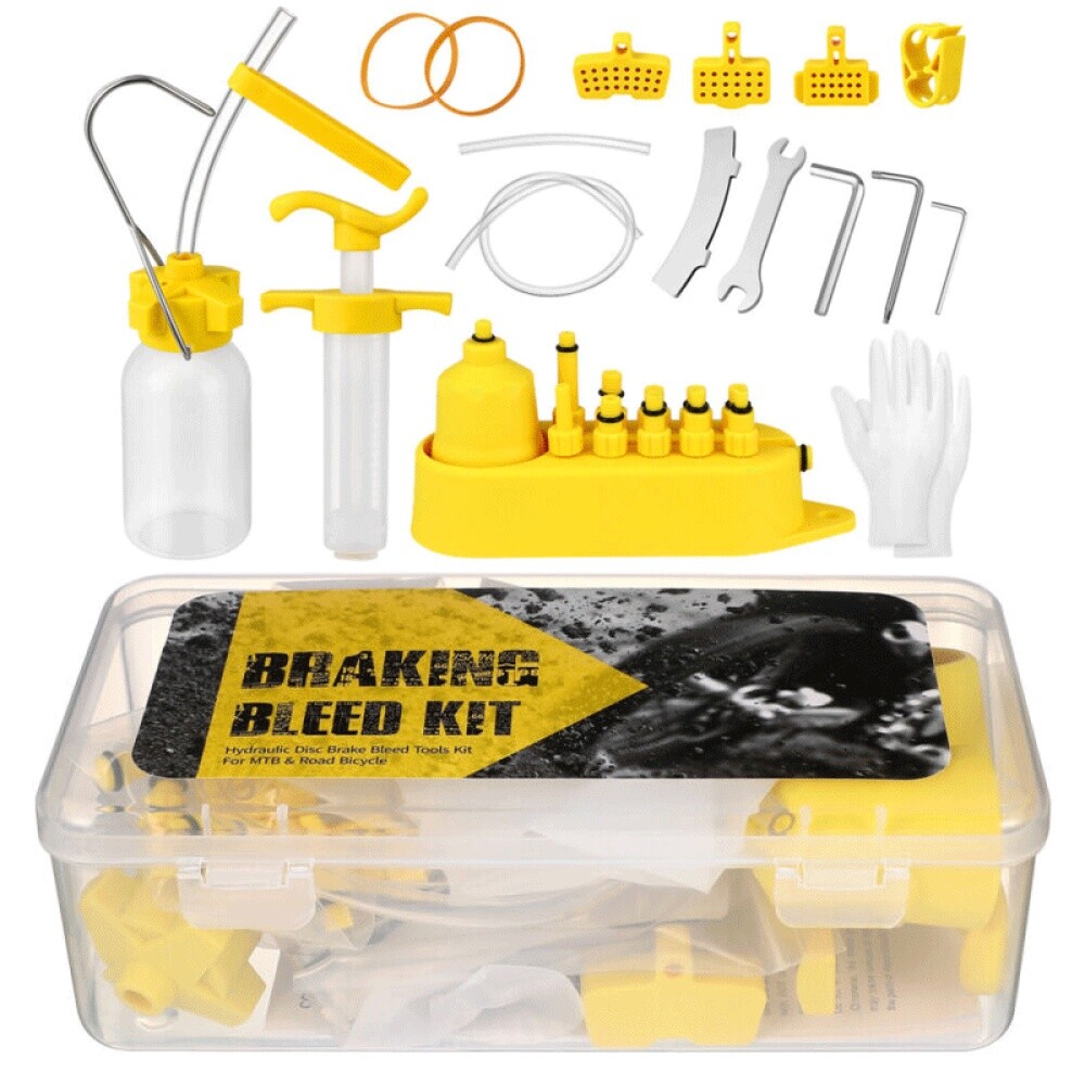 Hydraulic Bike Bicycle Mineral Oil Disc Brake Bleed Kit Tool for SHIMANO SRAM