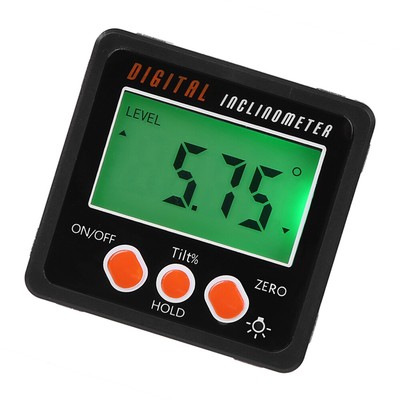 Horizontal Angle Meter Protractor Inclinometer Level  Tool Black I8B3