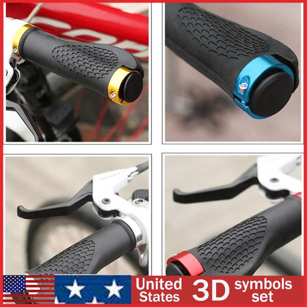 Ergonomic Rubber MTB Mountain Bike Bicycle Handlebar Grips Cycling Lock-On
