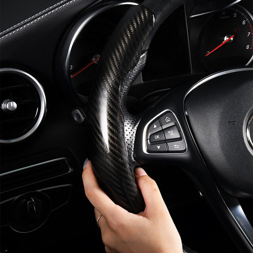For Dodge Car Auto Steering Wheel Cover Carbon Fiber Non-Slip Accessories 15inch