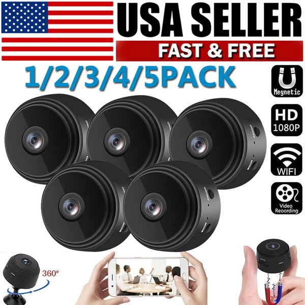 Mini Wireless Hidden Spy Camera Wifi IP Home Security HD 1080P Night Vision Cam