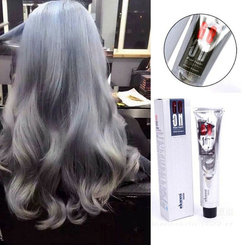 New Style Women Men Unisex Care Grannyhair Hair Dye Cream Light