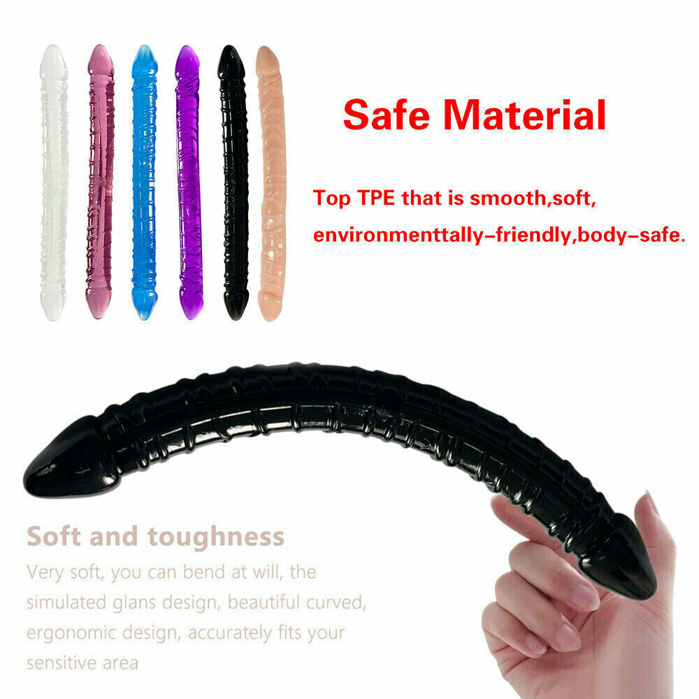 Long Double Sided Ended Headed Dildo Penetration Dong Lesbians Sex Toys Women