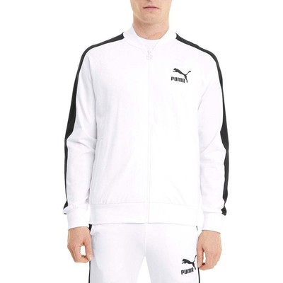 

Puma Iconic T7 Спортивная куртка Джерси Мужские белые пальто Куртки Верхняя одежда 599898-02, Белый, Puma Iconic T7 Track Jacket Jersey