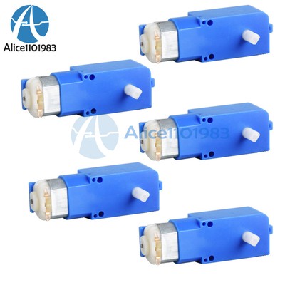 5pcs DC3-6V 130RPM Dual Axis TT motor Micro Reduction Motor For Smart Car Robots