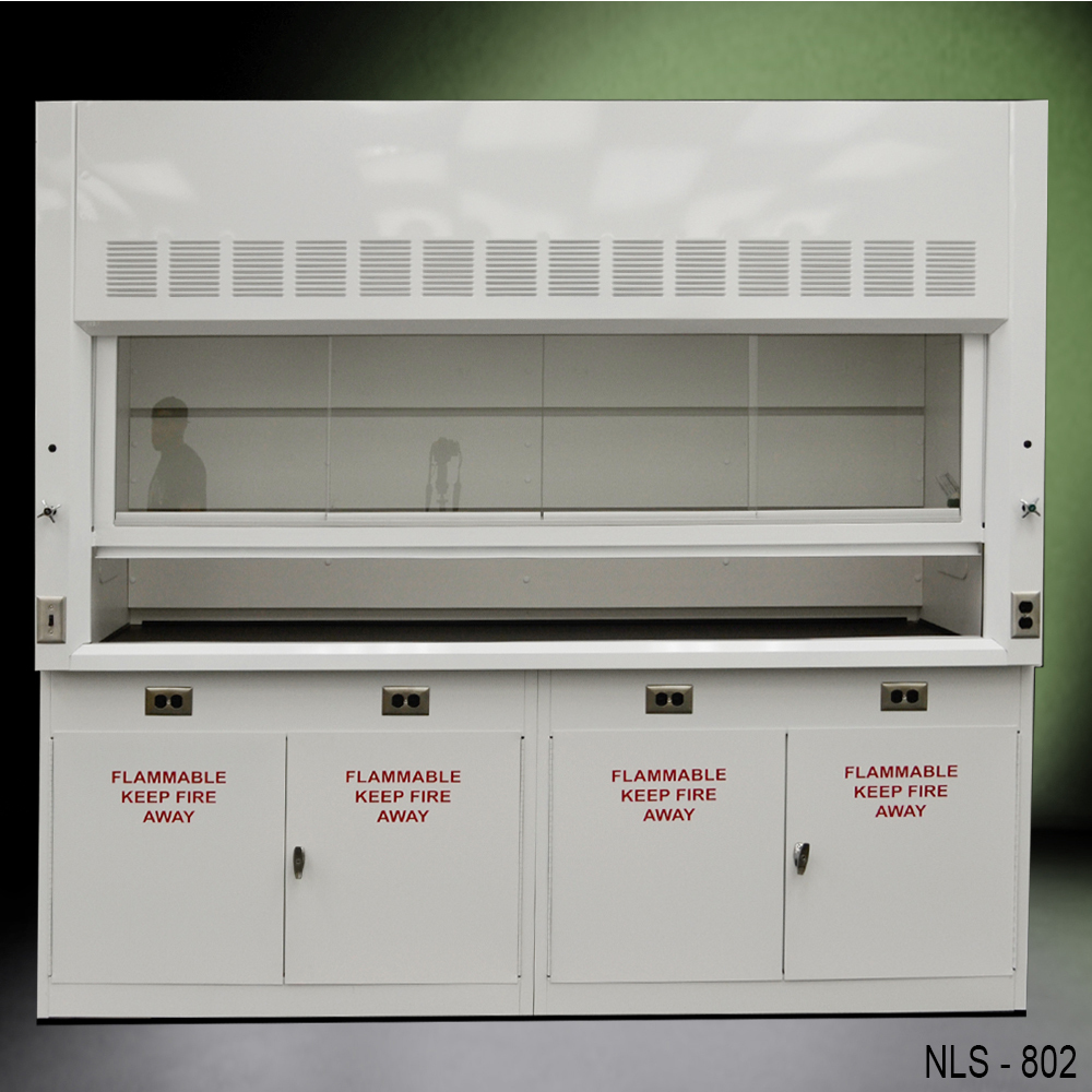 NEW 8' Laboratory Chemical Fume Hood with Flammable cabinets - Fast Shipping