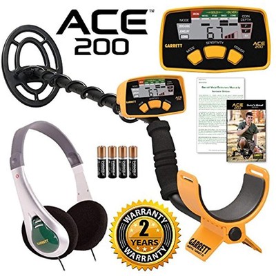 Jestik Metal Detectors Garrett ACE 200 Waterproof Search Coil Treasure Sound